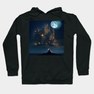 Gothic Castle in the Moonlight Hoodie